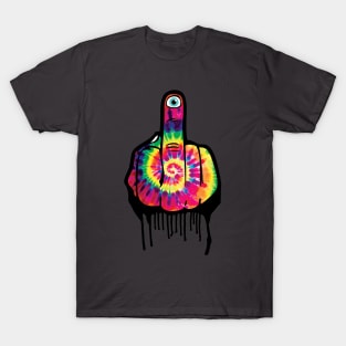 Tie Dye Middle Finger T-Shirt